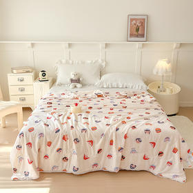 【超柔软糯】A类牛奶丝针织棉大豆夏被超柔软糯可水洗活性印花夏凉被