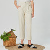 Famecoco范可儿夏季弹力后腰休闲裤女夏直筒裤F223GA504 商品缩略图3