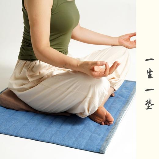 环保纯棉可机洗瑜伽冥想垫悟空灰 商品图4