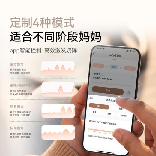 【新品】eufy吸奶器穿戴一体无线真免手扶便携智能电动全自动静音正品 E20 商品图3