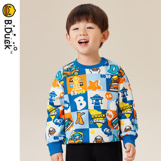 B.Duck小黄鸭童装春秋圆领卫衣90-130 BF3408063 商品图1