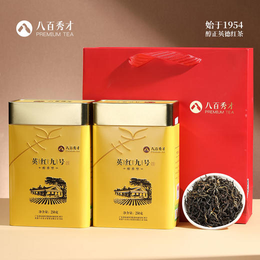 【品牌经典】八百秀才醇香型英红九号罐装250g 商品图0