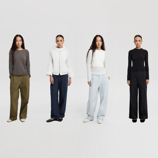 oneup调节裤脚直筒裤 商品图4