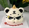【臻品系列】---【炫酷墨镜老虎】生肖虎生日蛋糕 商品缩略图0