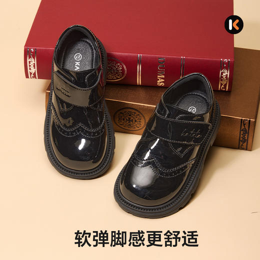 卡特兔儿童黑色小皮鞋2025秋季新品幼儿园儿童礼服鞋舞台演出鞋 商品图2