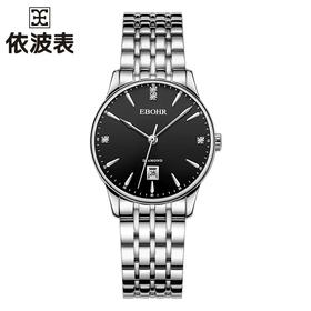 依波表21061229大师系列女款超薄石英表黑色