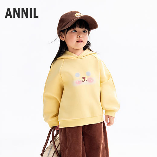 【实体店同款】女童带帽长袖卫衣秋季新款安奈儿童装XG531206 商品图0