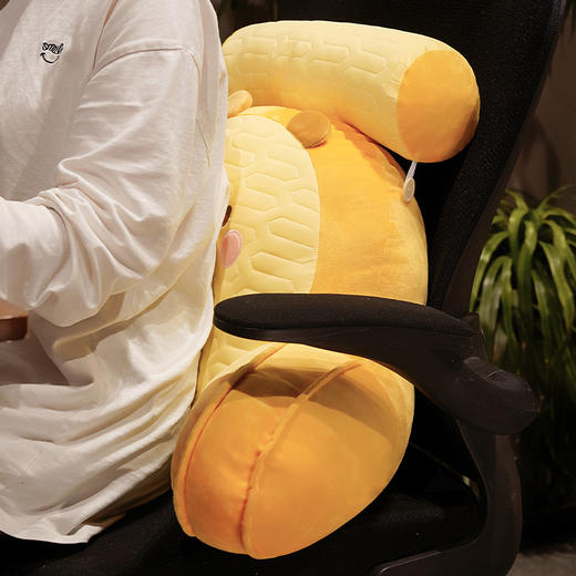 自然醒卡皮巴拉乳胶拥抱式腰靠护颈护腰靠枕靠背沙发抱枕床上看书孕妇枕头QYL 商品图9