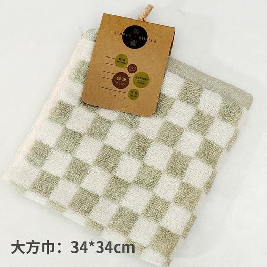 有机棉系列  棋盘格大方巾 商品图1
