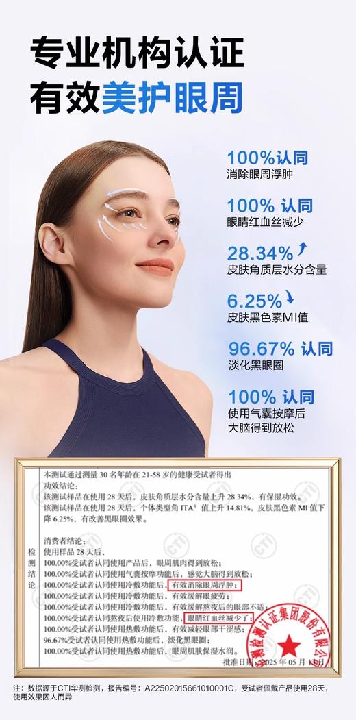 SKG眼部按摩仪K7冷热敷眼睛美眼仪干涩眼疲劳护眼仪男女实用礼物 商品图3