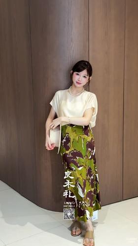 抽象图案——真丝半裙
