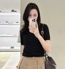 重磅渠道　low丝羊绒针织polo衫　侧面打褶设计　修饰身材 商品缩略图1