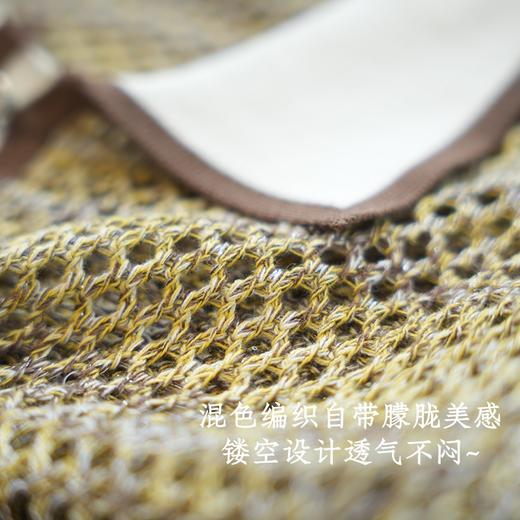 赛琳新款POLO领镂空莱赛尔天丝花纱复古衫 商品图9