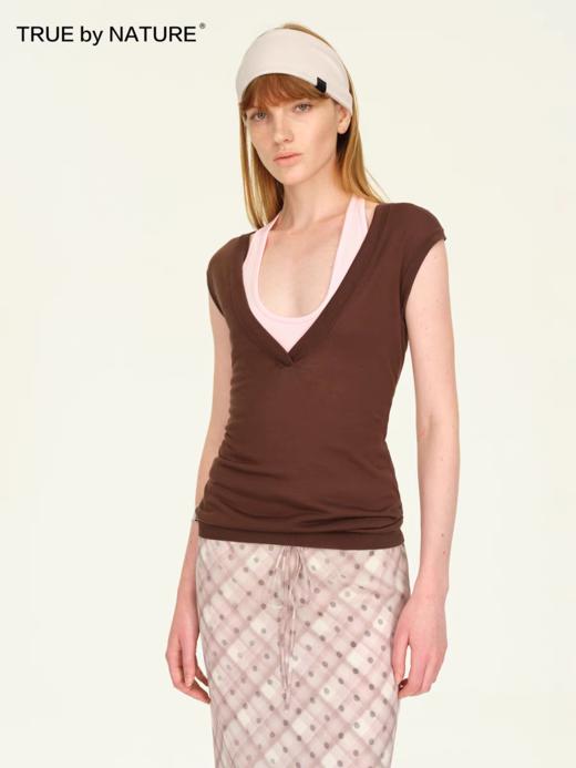 TRUE by NATURE/25SUB10/吊带背心女真两件小众上衣 商品图4