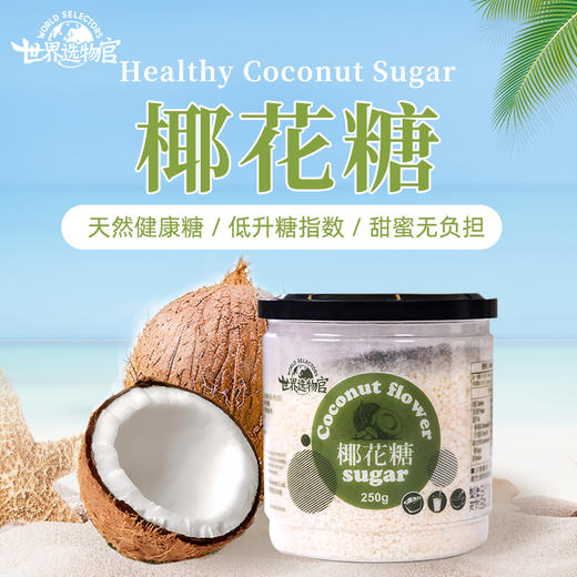 世界选物官低gi椰花糖250g（泰国有机原料） 商品图0