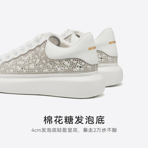 星期六精致满钻厚底小白鞋SSD3112058 商品图7