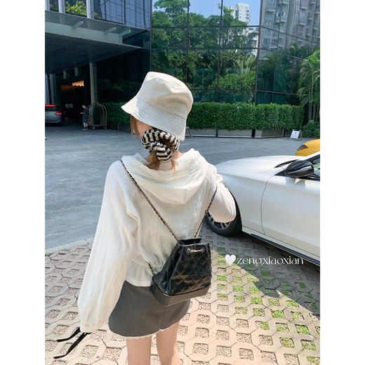 <曾小咸推荐>3.23现货秒杀 ！微信超特价！韩系连帽花边衬衫 日常189.99 立减100 秒杀89.99！！ 商品图4