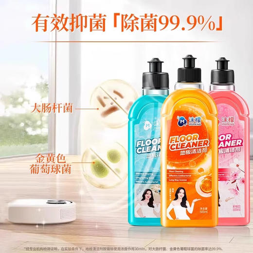【积分兑换】沫檬  地板清洁剂500ml养护瓷砖清洗剂强力杀菌木地板大理石拖地液 商品图0