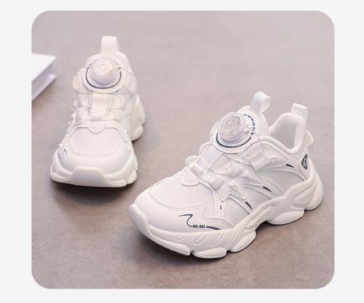 🎀儿童必备小白鞋【AFJI旗舰版儿童潮酷奢版四季款旋钮扣小白鞋AF-11🌈】 火速🌿给小朋友安排上这双旋转扣小白鞋🔚 家长们在乎的安全舒适度😄，完美匹配了~ 商品图5