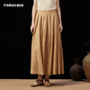 Famecoco范可儿炒色轻盈防紫外线大摆裙半身裙25夏新FAD3HA001 商品缩略图1