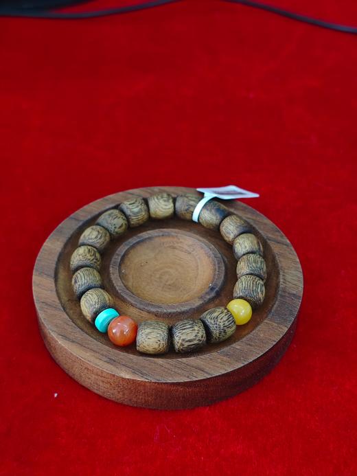 【沉香溯源】棋楠鼓珠蜜蜡南红手串 BCCSDIY328 （特殊商品请在收货之后48小时内申请退换货，过期不予处理！！！） 商品图4