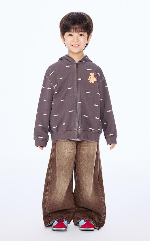 jnby  25年秋款  连帽开襟卫衣  1P8410920 商品图0