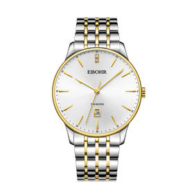 依波表21064119大师系列男款超薄石英表白色