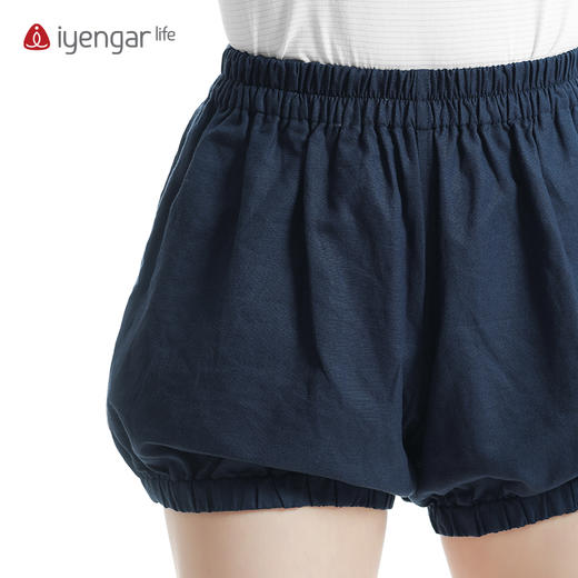 艾扬格 life C2120棉麻灯笼瑜伽男女同款短裤 无口袋 轻薄透气 舒适包裹自在 伸展零负担 商品图4