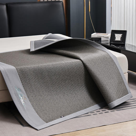 多喜爱 霸王藤席 远山（咖/灰）【精致刺绣】【四角弹力绑带】【无毛刺】加厚加密 平滑柔软 0.3+凉感值超国家标准 藤席编造  3D蜂窝透气 商品图11