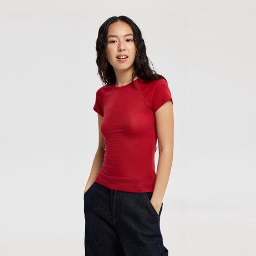 oneup羊毛插肩短袖 商品图1