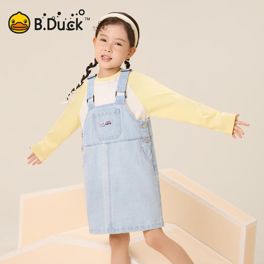B.Duck小黄鸭童装春秋背带裙105-150 BF3580099A 商品图1