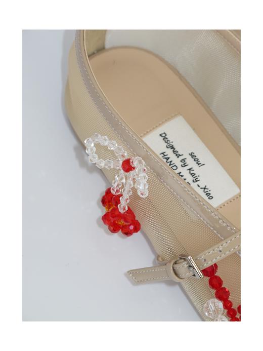 Kaiy Xiao 蝴蝶结串珠 网纱玛丽珍 商品图5