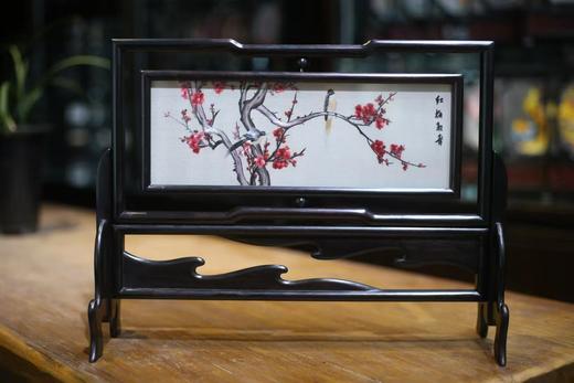 苏绣 紫光檀木 双面绣 摆件（需预定） 商品图1