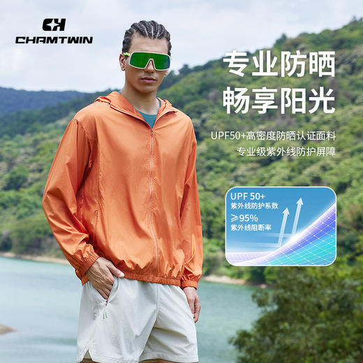特氟龙三防防晒衣防晒外套男 防水防油防污防晒防紫外线 户外运动跑步登山徒步 CHF452061 商品图7