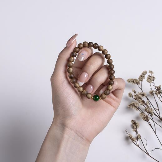 xy0466沉香+碧玉素雅手串 商品图7