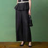 【林栖设计小店】（现货）【非遗香云纱】桑蚕丝阔腿裤手工串珠2025秋季新款裤子女T1953243 商品缩略图4