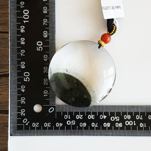 【天然正品】天然绿幽灵聚宝盆（财源广进）水晶车挂手把件55.5*54.8*19.5MM（皆取最大值）中性款现售价：880特价！170725NJ05 商品图8