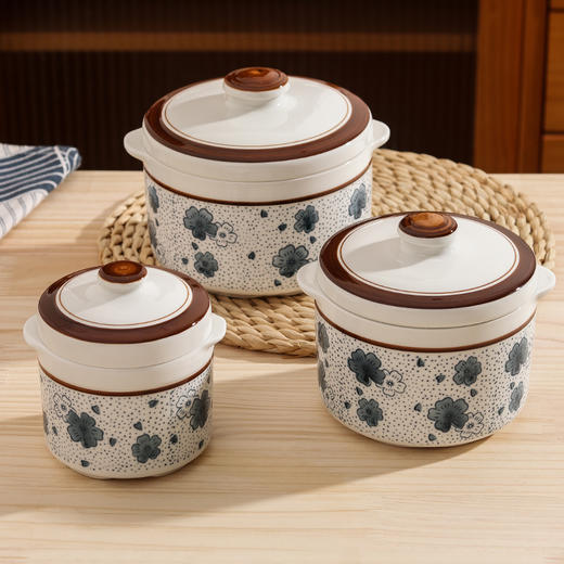 【釉下彩双耳隔水炖盅】陶瓷釉下彩手绘炖盅！！！从此刻爱上喝汤❗这小炖盅-20℃到300℃都能hold住环保无毒易清洗无铅无镉！-PJBC 商品图9