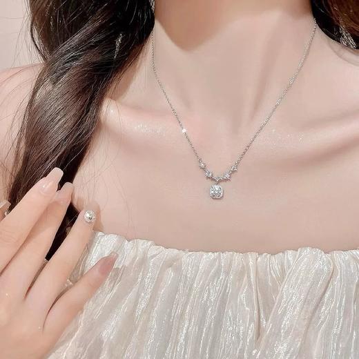 【闪耀方钻】六鑫珠宝 s999足银小方糖项链 轻奢小众 商品图3