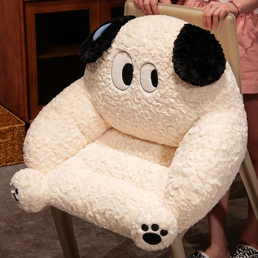 自然醒兔毛刷花流汗系列小沙发沙发靠垫学生宿舍枕头床上看书护腰垫靠枕QYL 商品图10