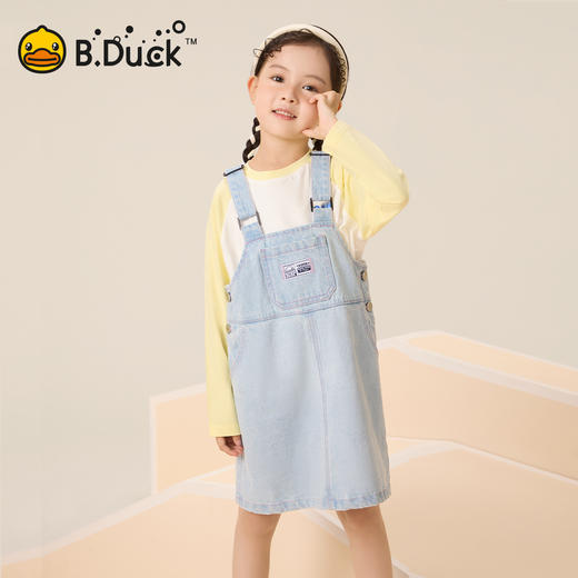 B.Duck小黄鸭童装春秋背带裙105-150 BF3580099A 商品图2