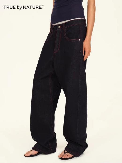 TRUE by NATURE/25SUN08/低腰阔腿牛仔裤 商品图3