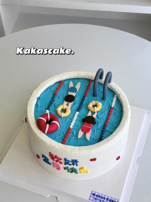 多款~夏日炎炎游泳去！卡通蛋糕-低糖处理无添加 商品图1