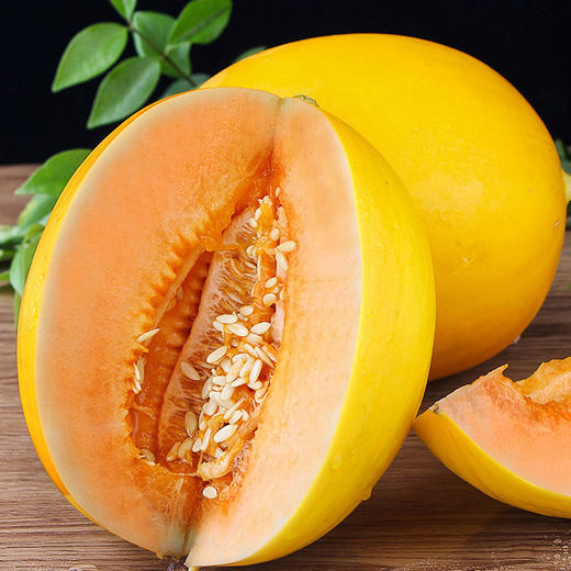 甘肃民勤蜜瓜净重7-8斤,2个瓜，产地：甘肃【臻选好果】 商品图1