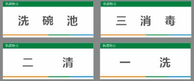 【TS】20-8CM消毒标签 亚克力+背面贴双面胶（食堂） 商品图0