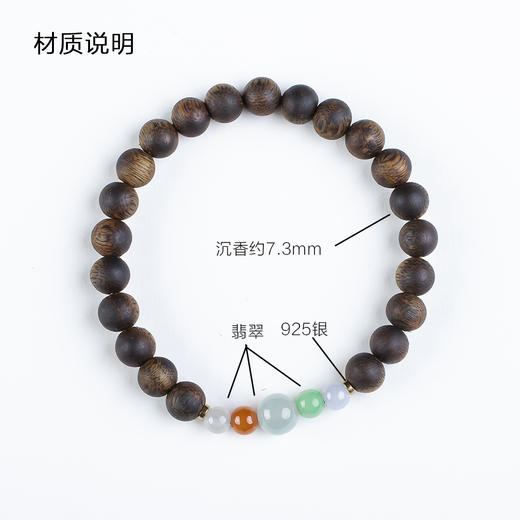 xy0472沉香+翡翠养身手串 商品图10