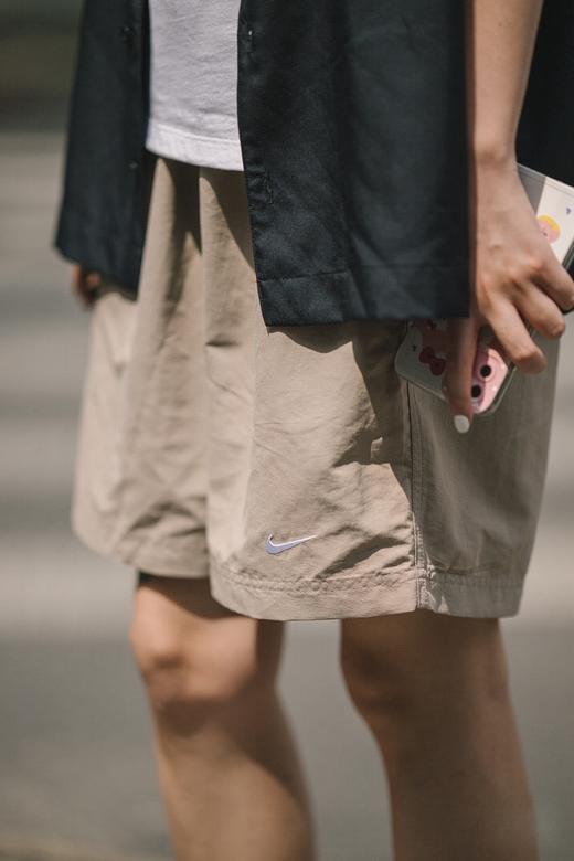 N.K 夏季 复古小Logo宽松防泼水休闲梭织运动短裤 DK393 商品图2