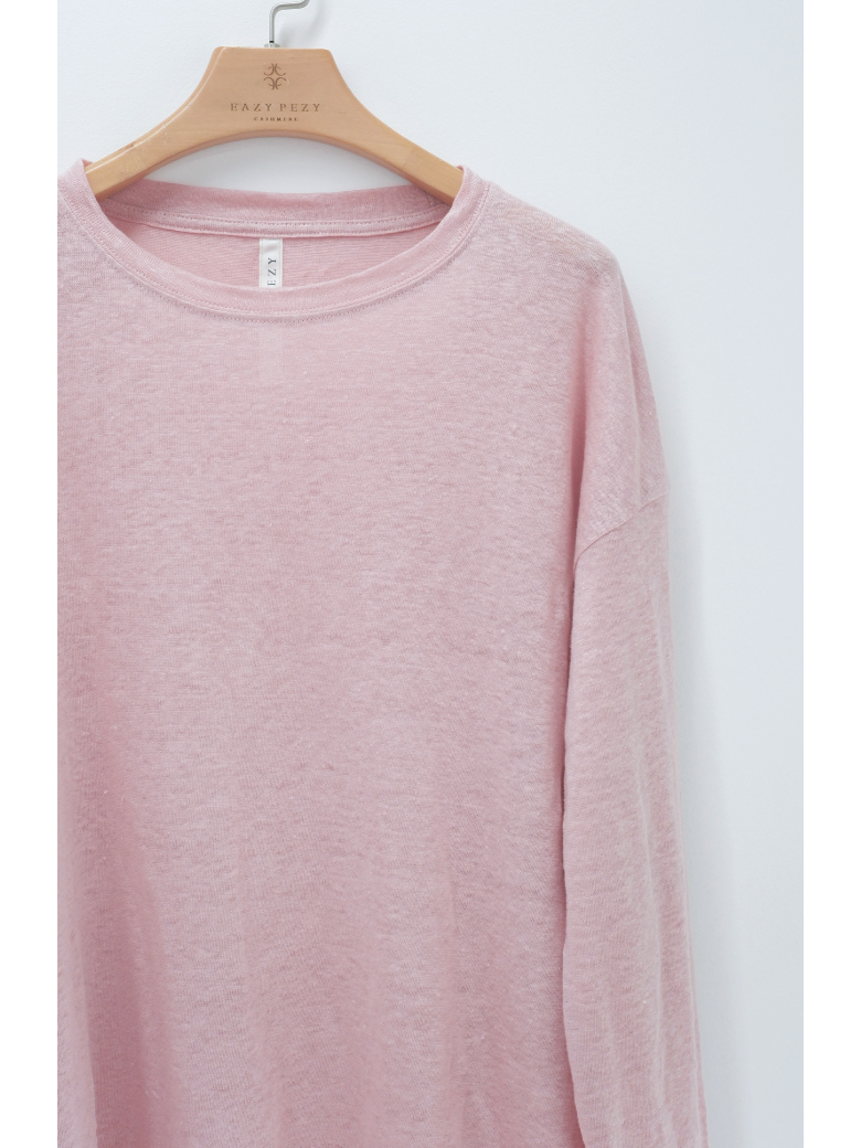 亚麻宽松长袖和短袖T恤