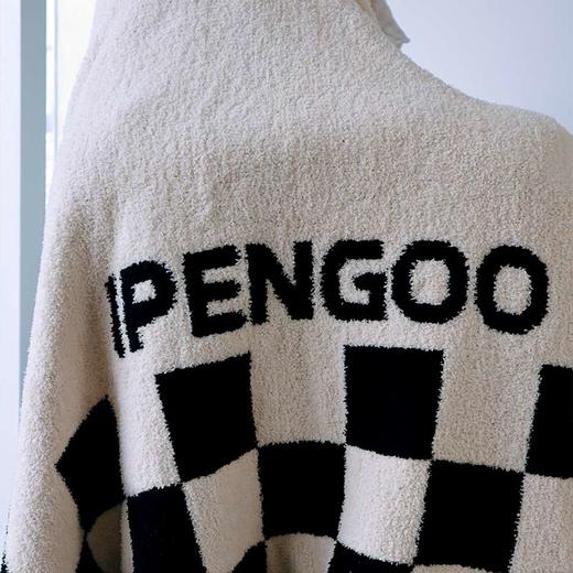 怪奇鹅半边绒毛毯-棋盘格款 商品图4