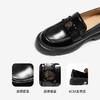千百度漆皮厚底乐福鞋女增高小皮鞋深口单鞋A25461708 商品缩略图3